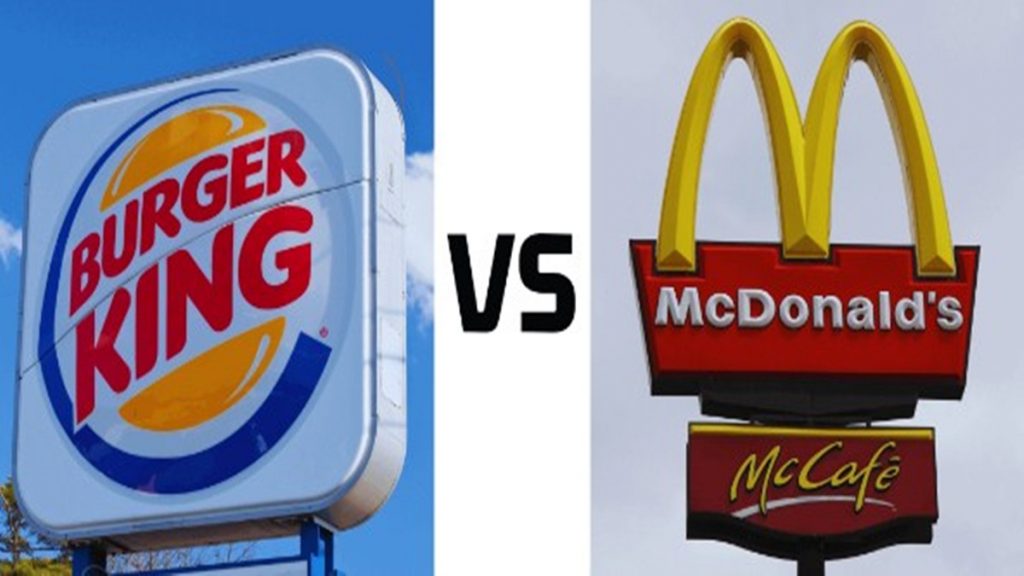 Photo de Burger King trolle McDo et le pulvérise à cause de ses frites de légumes