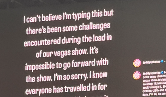 Ed Sheeran reporte son spectacle à Las Vegas après un problème technique Photo de Ed Sheeran reporte son spectacle à Las Vegas après un problème technique