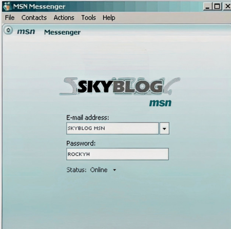 Nostalgie 2000 : Rocky H dégaine « Skyblog MSN »